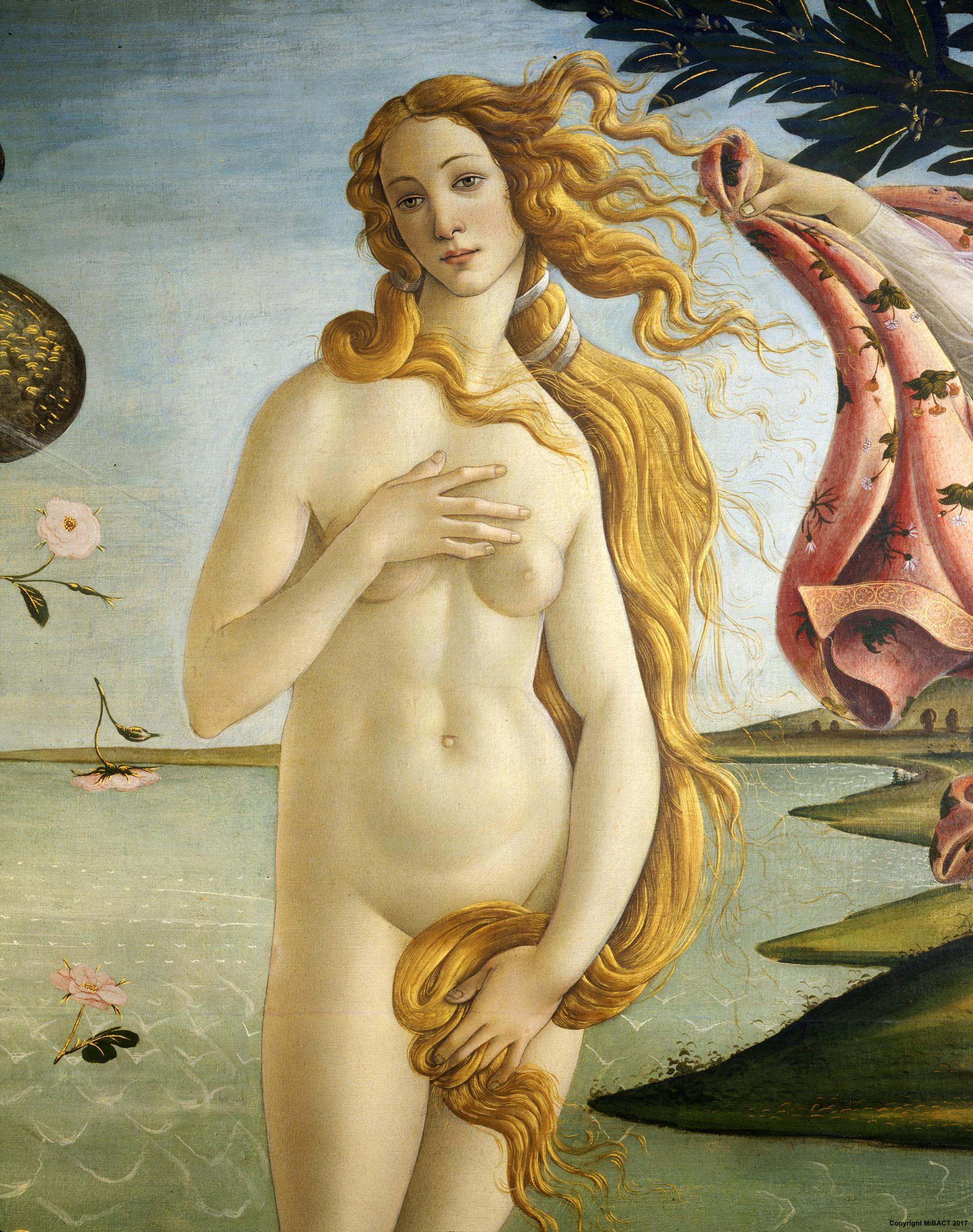 The birth of Venus by Botticelli  Artworks  Uffizi Galleries