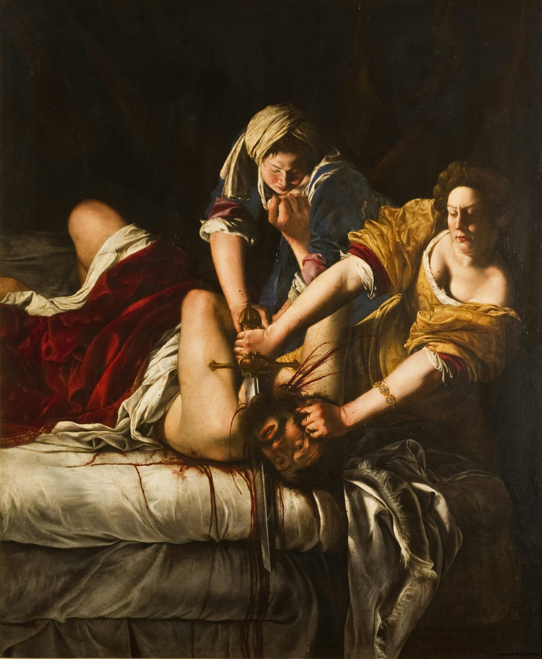Artemisia Gentileschi; Judyta; Holofernes; siła kobiet