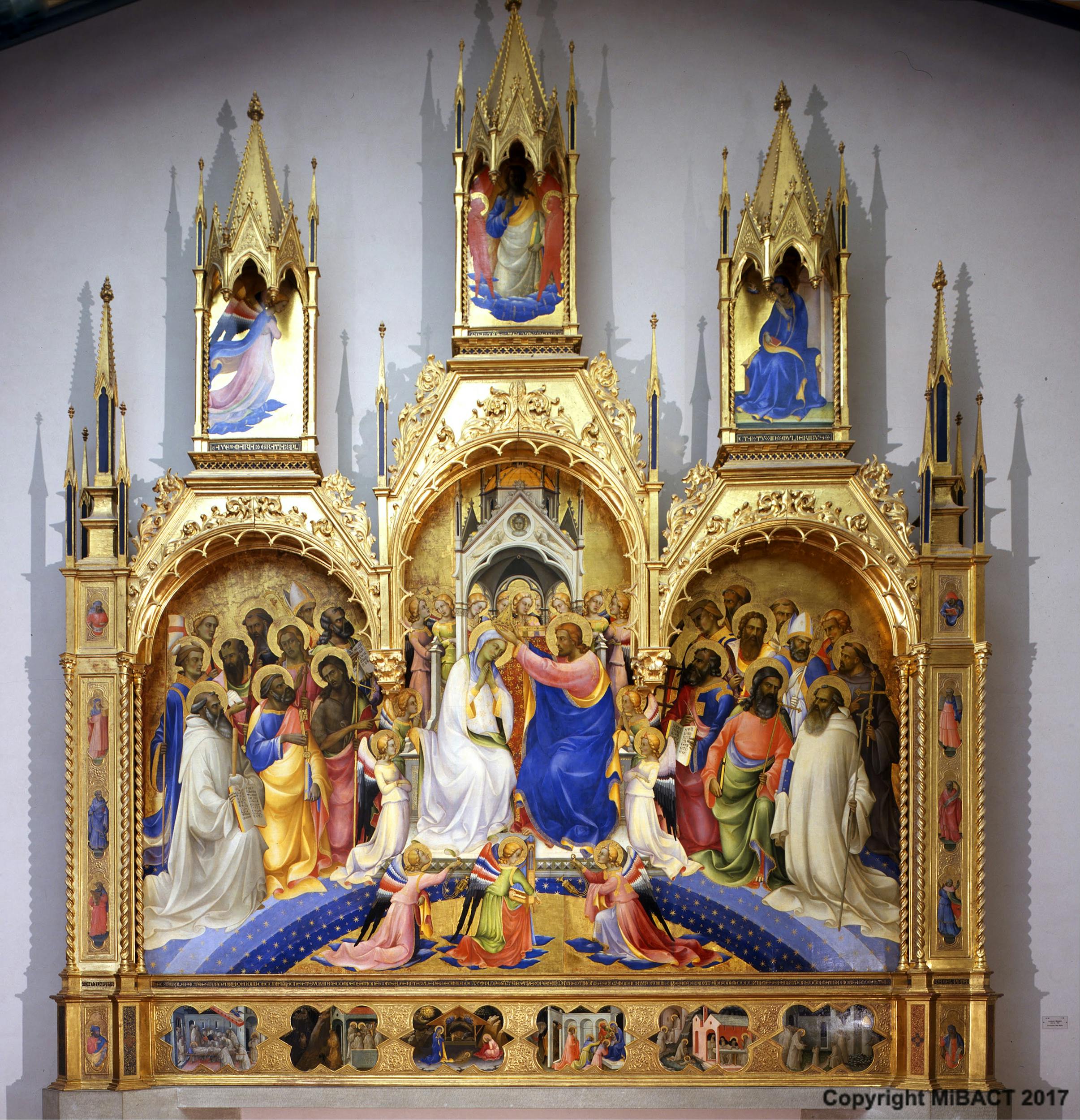 Incoronazione della Vergine di Lorenzo Monaco Opere Le Gallerie degli Uffizi Incoronazione della Vergine di Lorenzo Monaco Opere Le Gallerie degli Uffizi