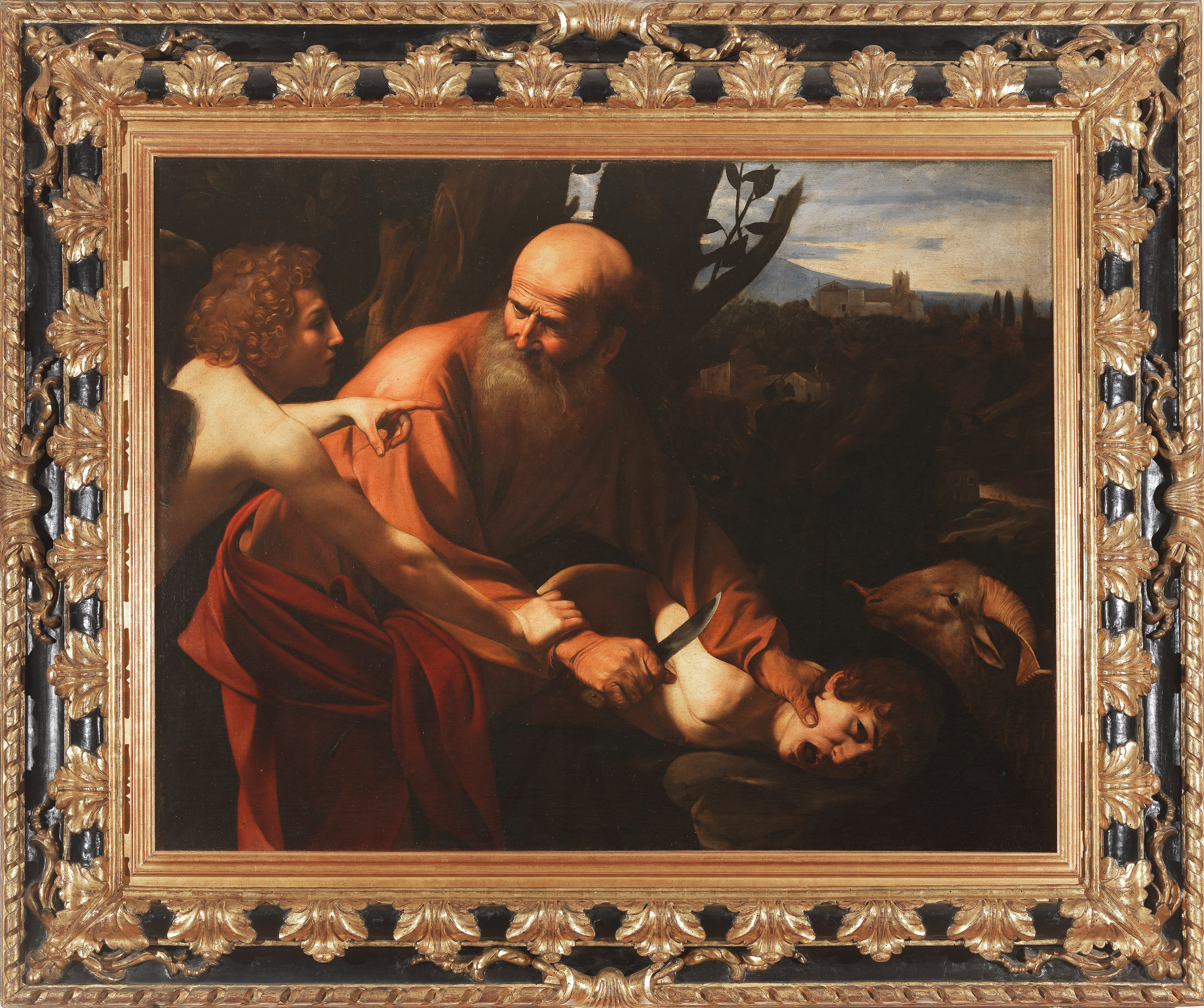 Caravaggio #16: The Sacrifice Of Isaac 2 Religious Painting Printable Art Digital Downloadable Art Baroque & Renaissance Painting