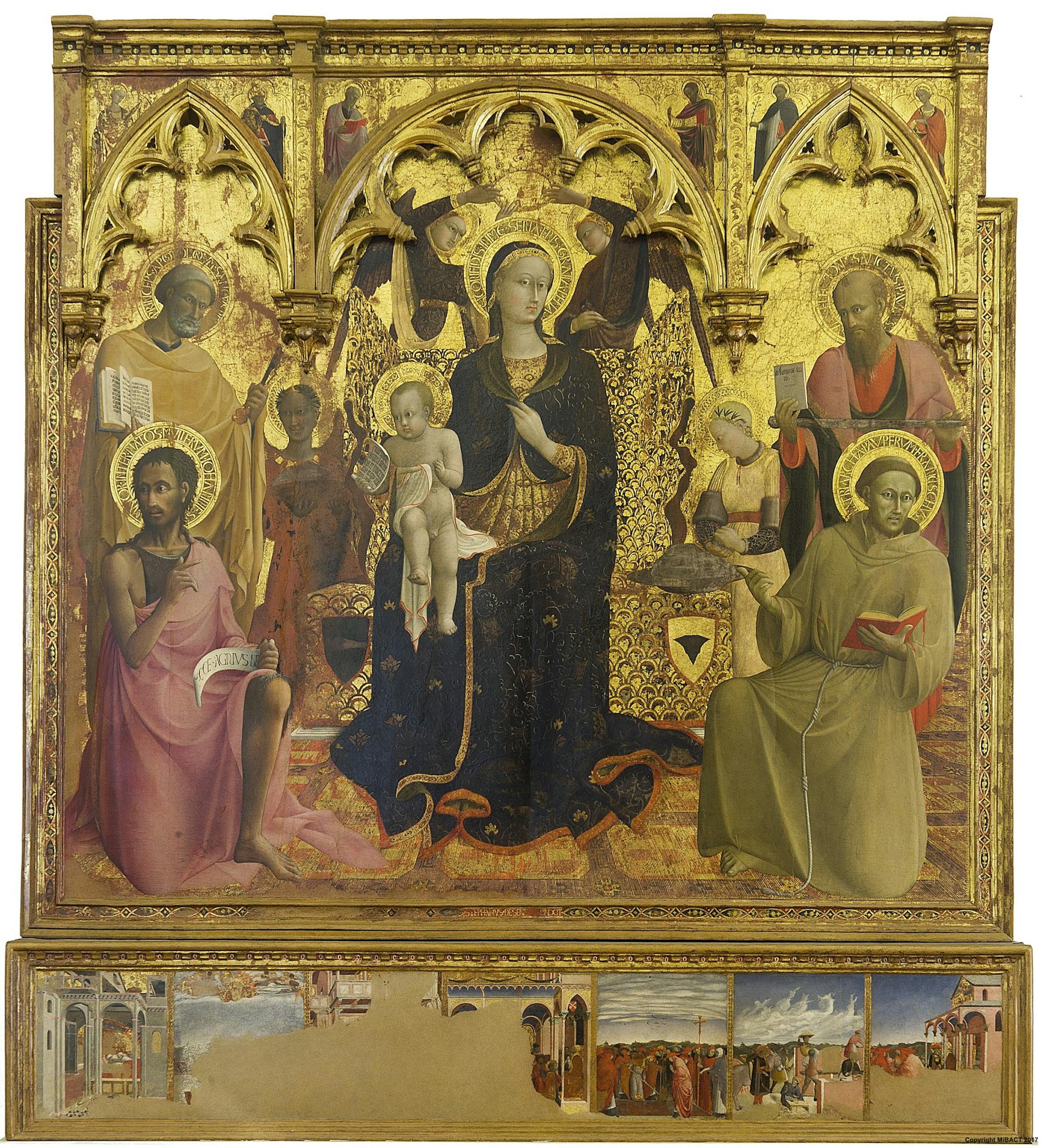 Madonna Of The Snow Altarpiece Artworks Uffizi Galleries
