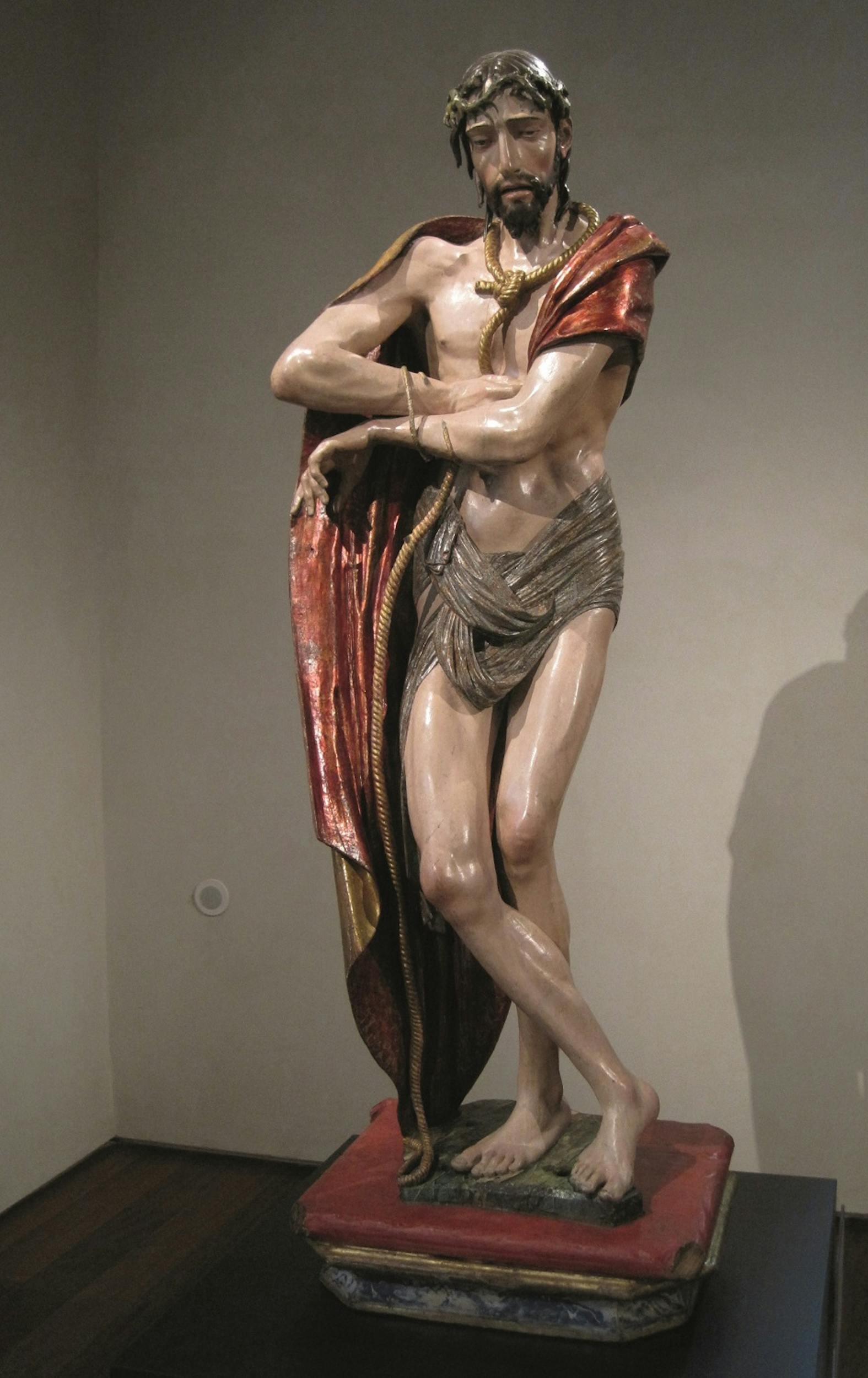 Alonso Berruguete (Paredes de Nava,1488 ca. - Toledo, 1561) Ecce Homo 1525 ca. Legno policromo Valladolid, Museo Nacional de Escultura