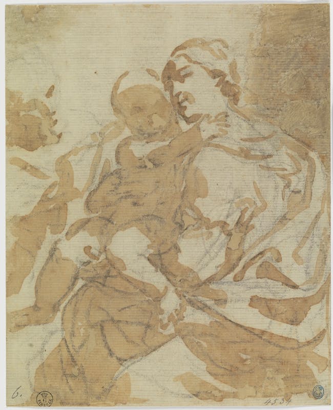 Elisabetta Sirani, Sacra Famiglia, Gallerie degli Uffizi, Gabinetto dei disegni e delle stampe
