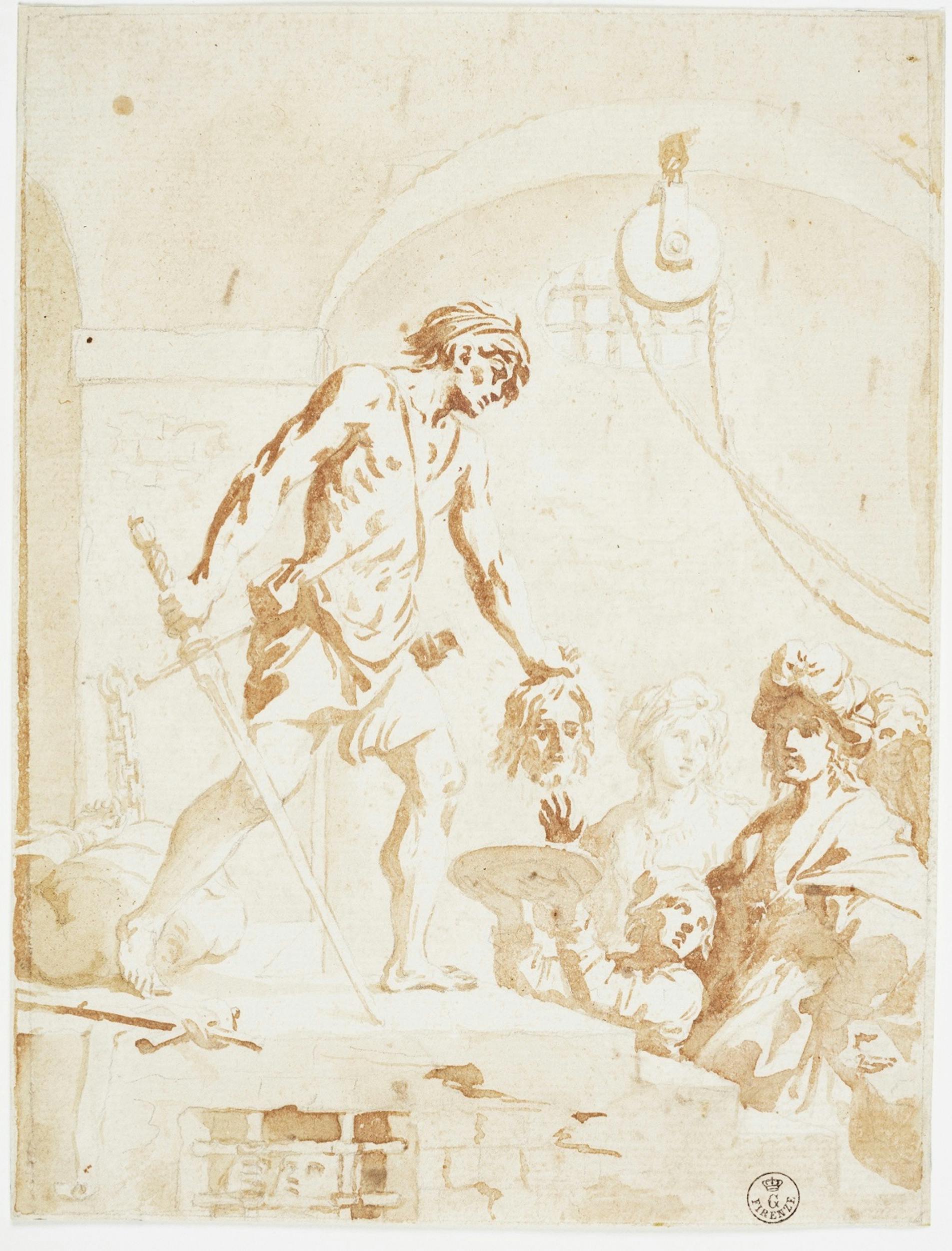 Elisabetta Sirani, Decollazione di San Giovanni Battista, Gallerie degli uffizi, Gabinetto dei disegni e delle stampe