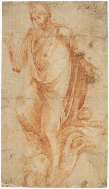 Alonso Berruguete Cristo risorto 1555 ca. 412 x 235 mm Firenze, Gabinetto dei Disegni e delle Stampe delle Gallerie degli Uffizi