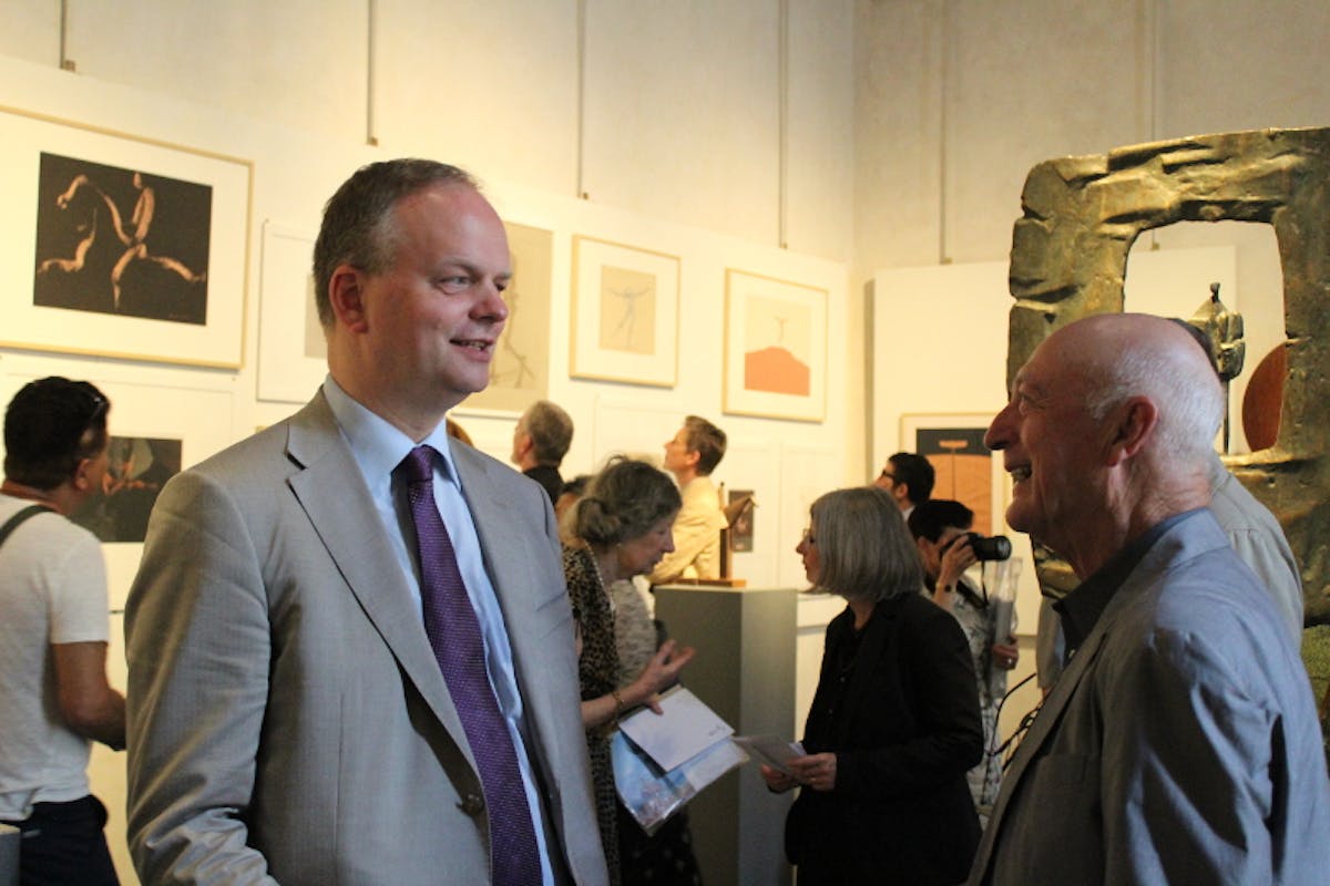 Il Direttore Eike Schmidt e il regista Percy Aldon alla mostra