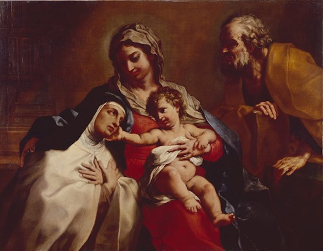 Fig. 1 Elisabetta Sirani, Sacra Famiglia con Santa Teresa, Modena, collezione privata - Holy Family with St Theresa, Modena, private collection L. Zanasi.