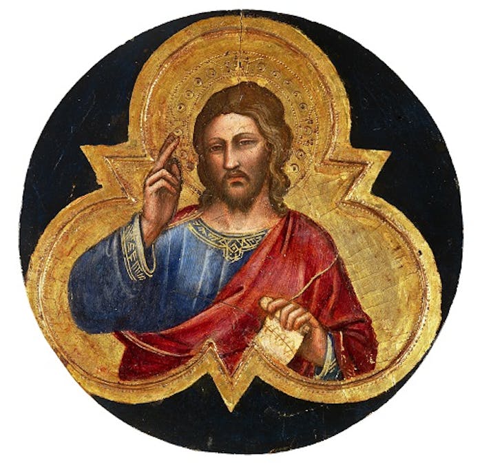 Christ Blessing by Spinello Aretino