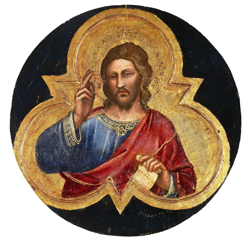 Spinello Aretino, Cristo benedicente, 1384-85ca | Christ Blessing by Spinello Aretino, 1384-85c. 