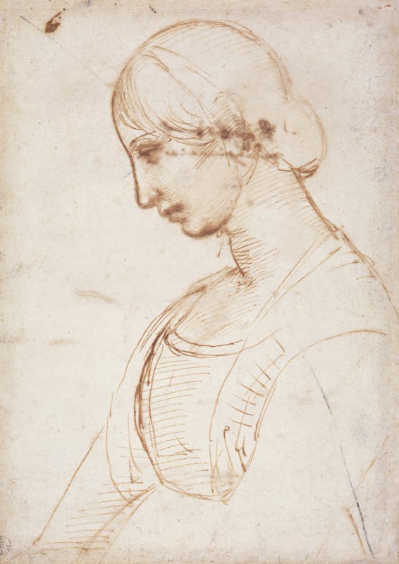 Busto Di Donna Di Profilo Di Raffaello Opere Le Gallerie Degli Uffizi