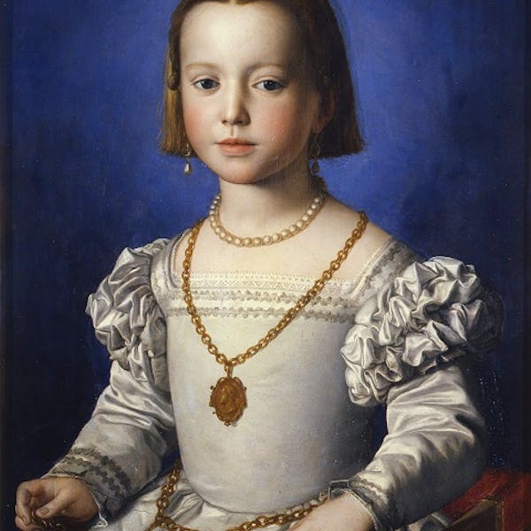 Portrait of Bia de’ Medici by Bronzino Artworks Uffizi Galleries