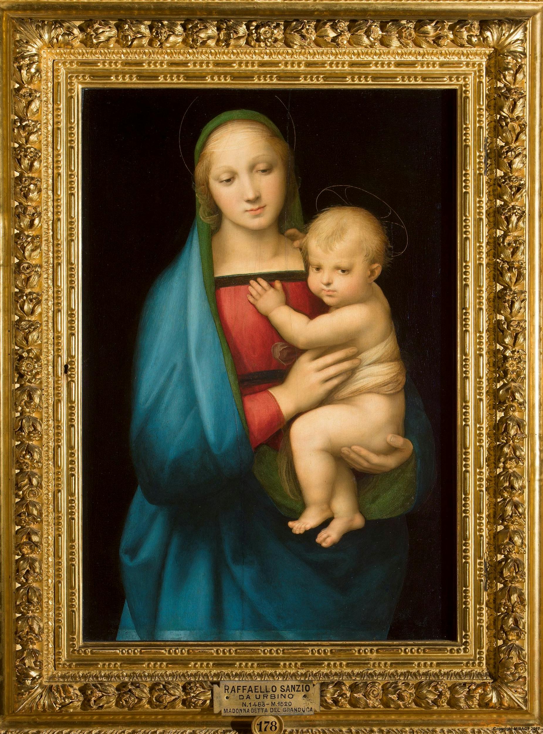 La Madonna Del Granduca Di Raffaello Opere Le Gallerie Degli Uffizi
