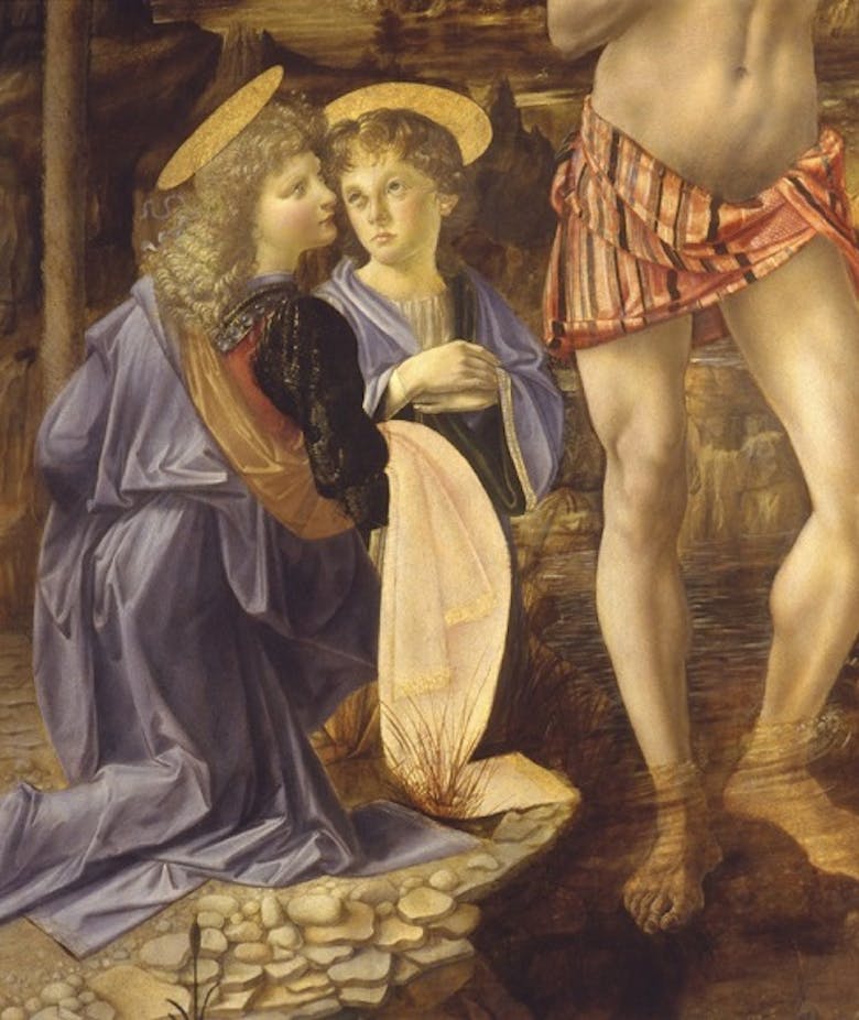 The Baptism Of Christ Verrocchio