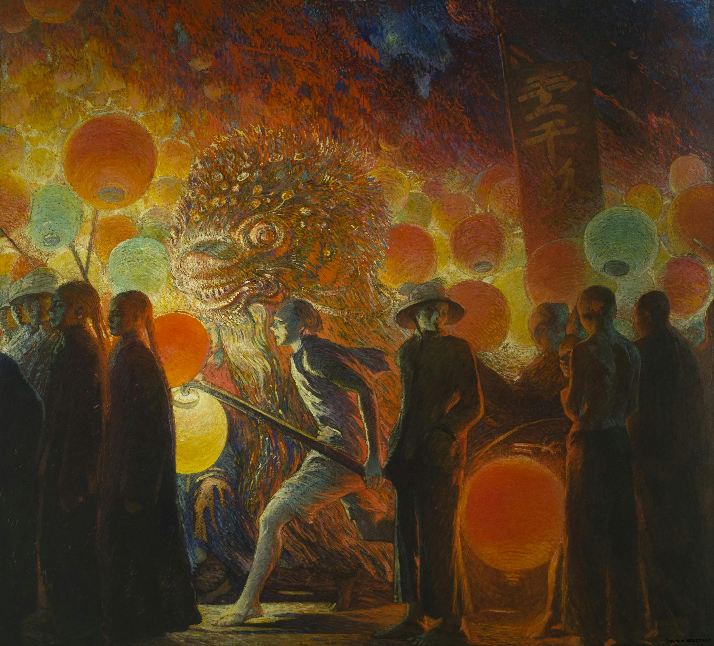 Chinese New Year In Bangkok By Galileo Chini Artworks Uffizi