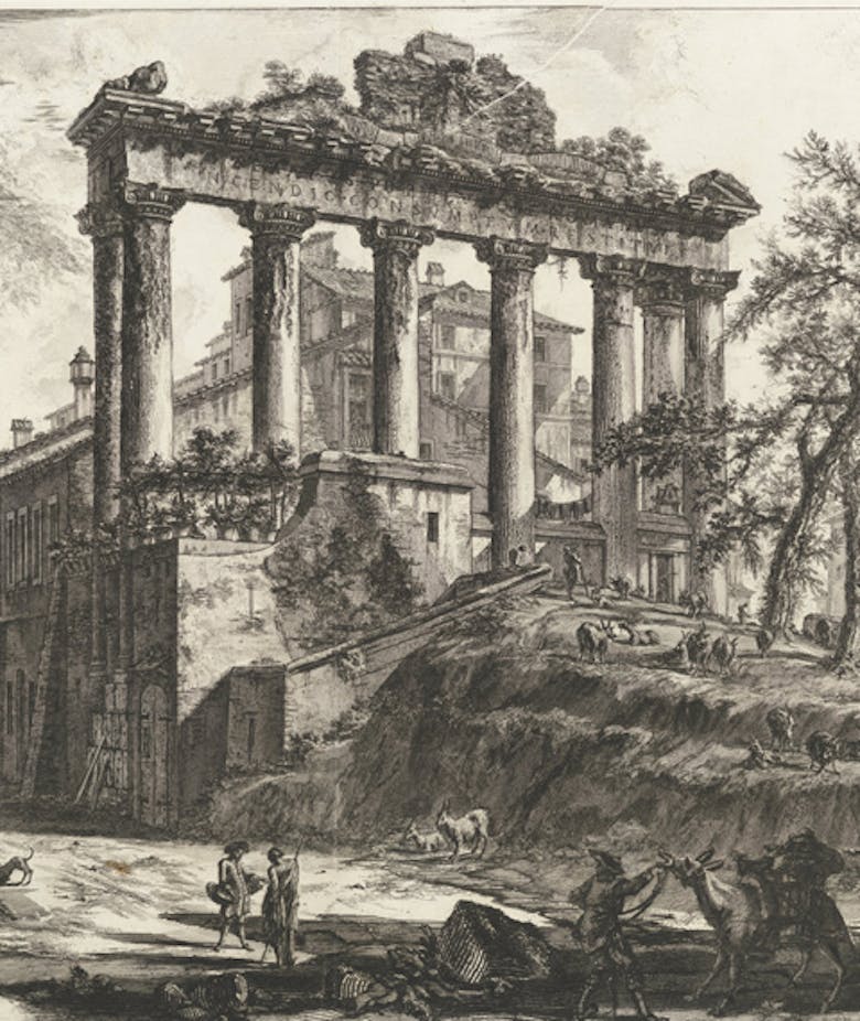 View of the so-called Temple of Concord, in ‘Views of Rome’