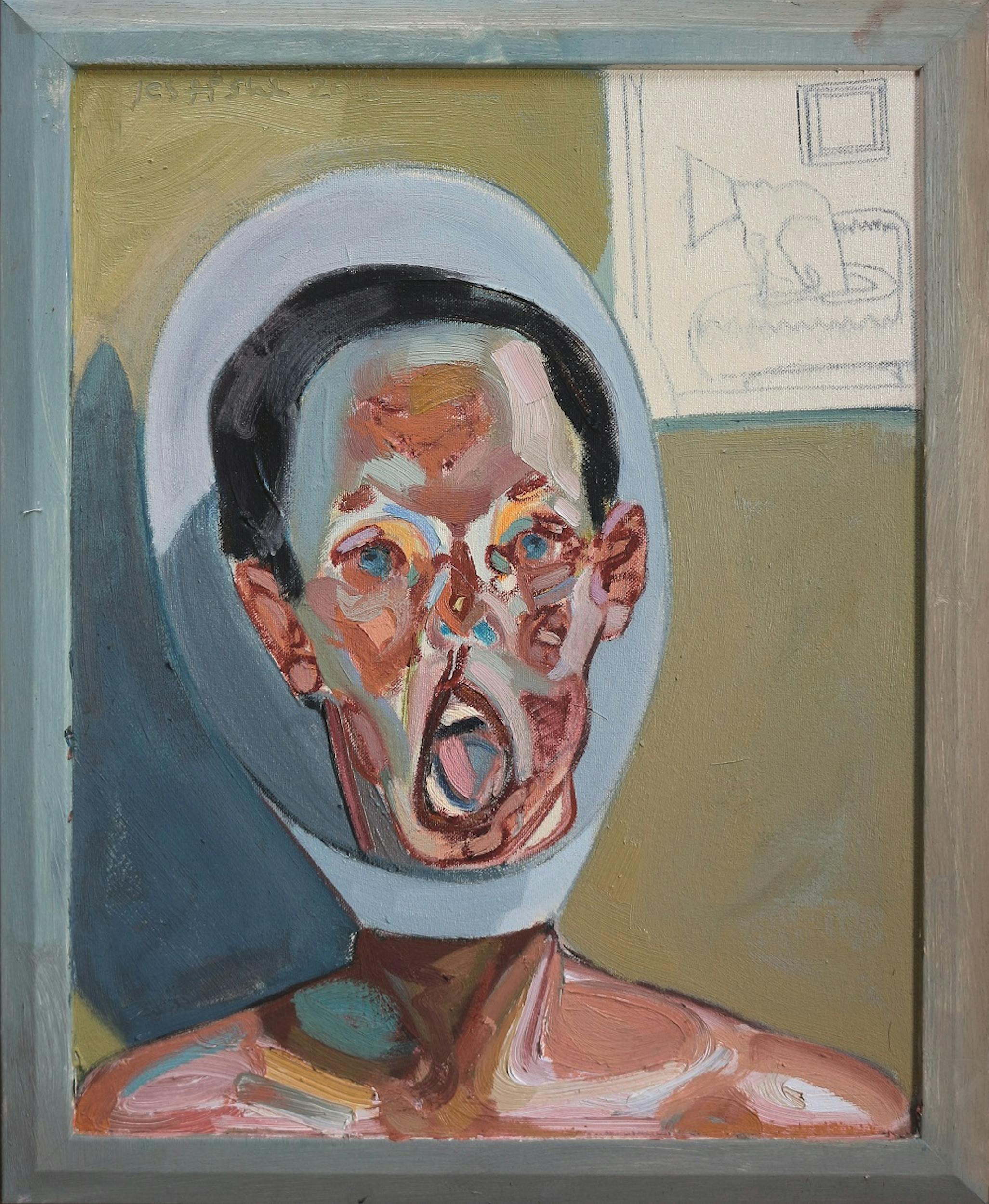 Tesfaye Urgessa, Portrait of a Man (Ritratto d’uomo), 2015, olio su tela, oil on canvas.
