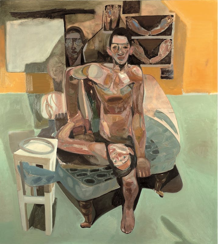 Tesfaye Urgessa, Die Beobachteten 18 (The observed 18, L’osservato 18), 2018, olio su tela, oil on canvas.