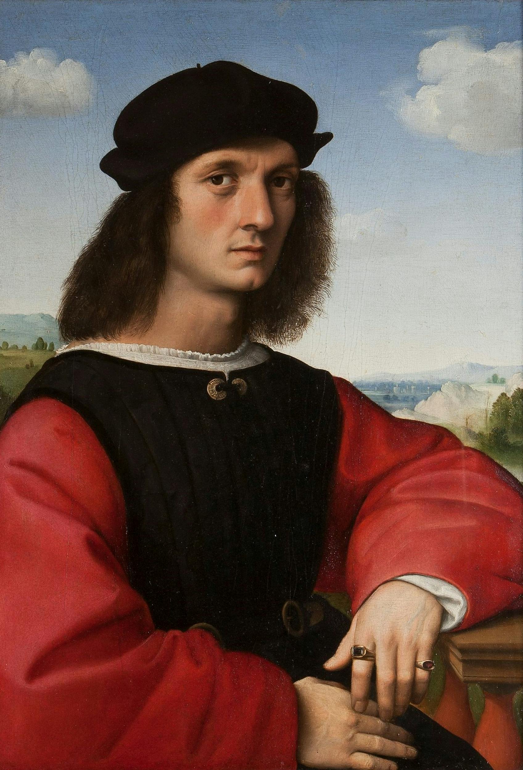 Raffaello, ritratto di Agnolo Doni, 1504-1507