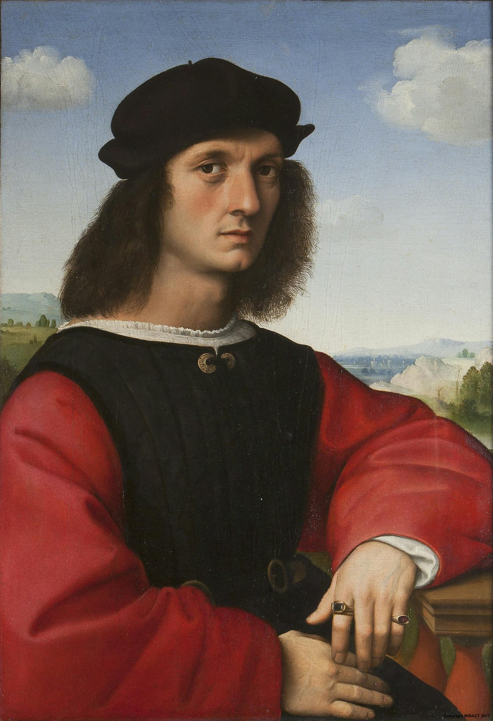Raffaello, ritratto di Agnolo Doni | Raphael, portrait of Agnolo Doni