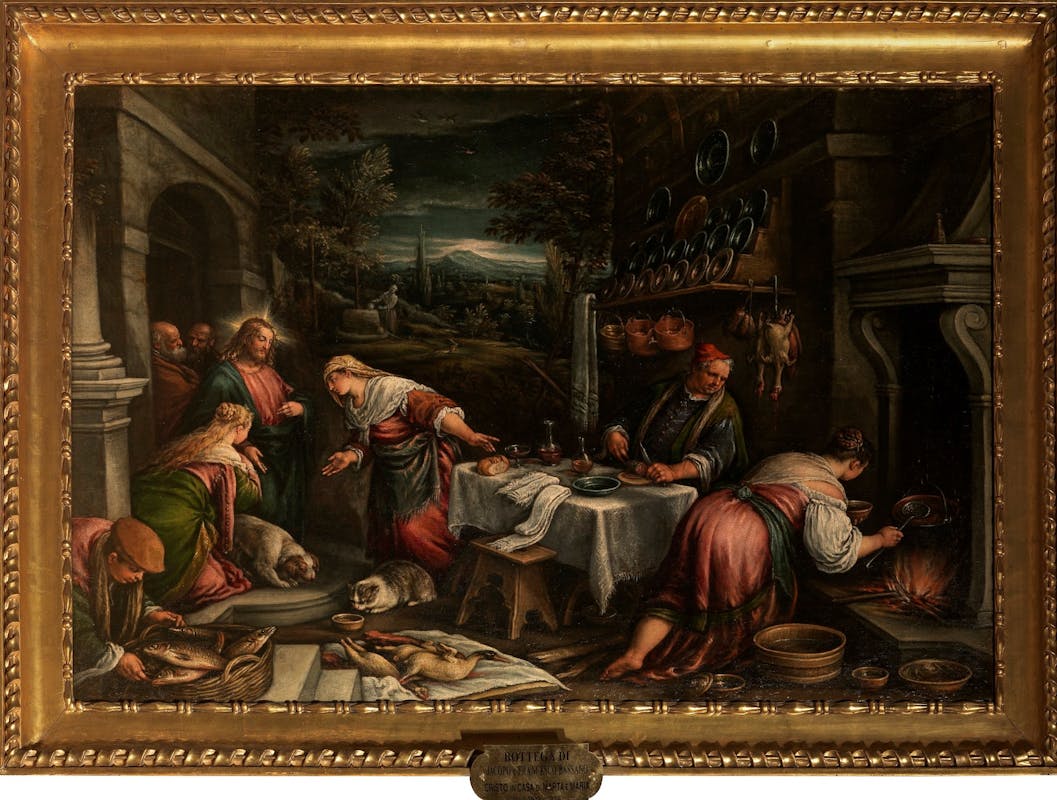 Cristo in casa di Marta, Maria e Lazzaro di Jacopo e Francesco Bassano