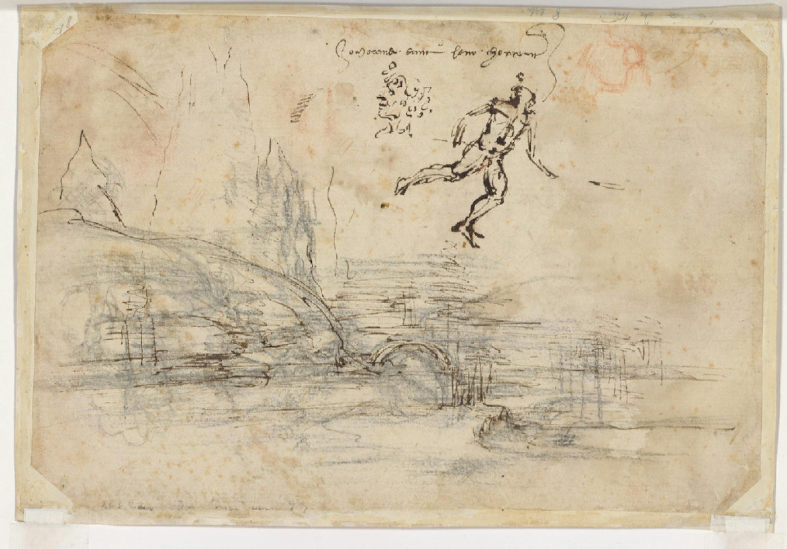 Leonardo Da Vinci, Paesaggio, inv. 8P, verso, indagini diagnostiche.