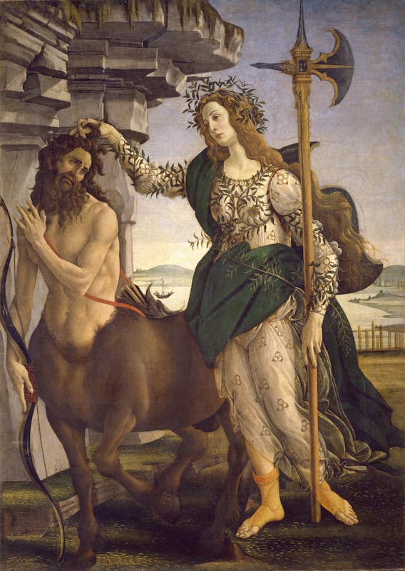 Pallade e il Centauro, Botticelli