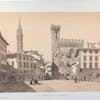 Demidoff – Piazza San Firenze e palazzo detto “il Bargello” (da A. Demidoff, La Toscane. Album monumental et pittoresque, 1862)