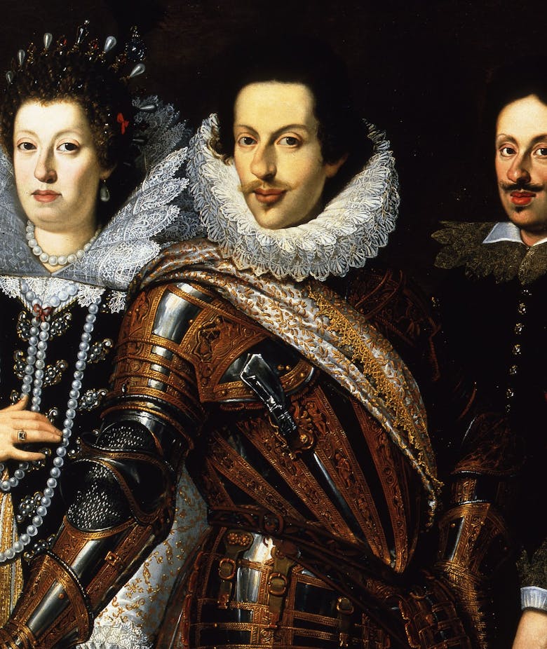 Cosimo II de’ Medici with his wife, Maria Maddalena of Austria  and their son, Ferdinando II 