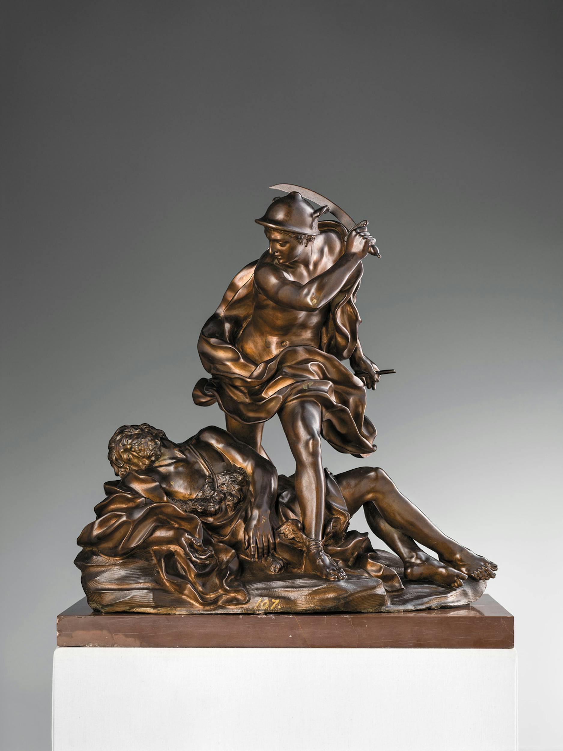Giovan Battista Foggini Mercurio e Argo 1695-1700 circa bronzo patinato Museo Nazionale del Bargello, Firenze