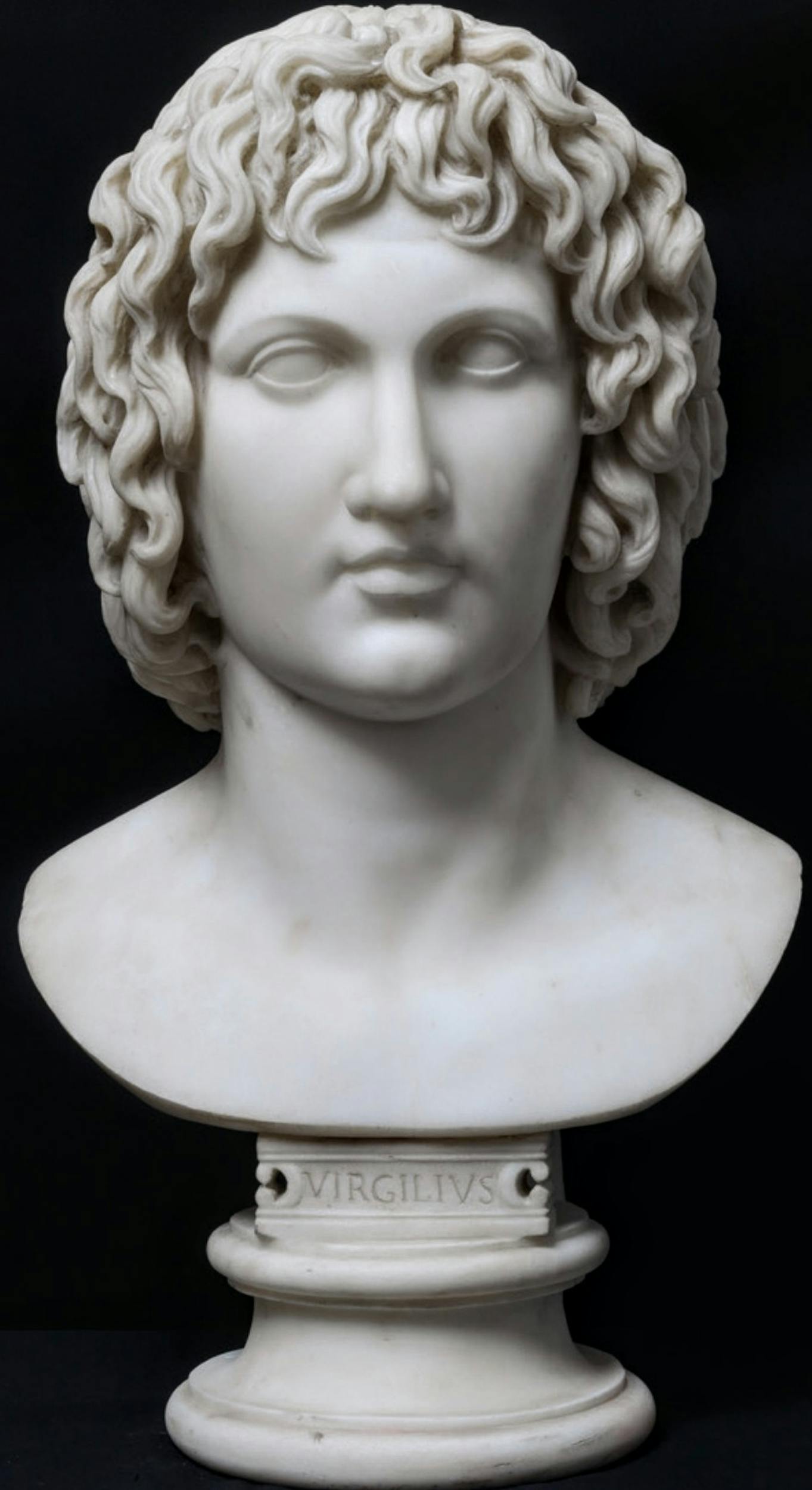 Carlo Albacini (Roma 1734 - 1813)  Busto di Virgilio  1790 circa  marmo  58 cm