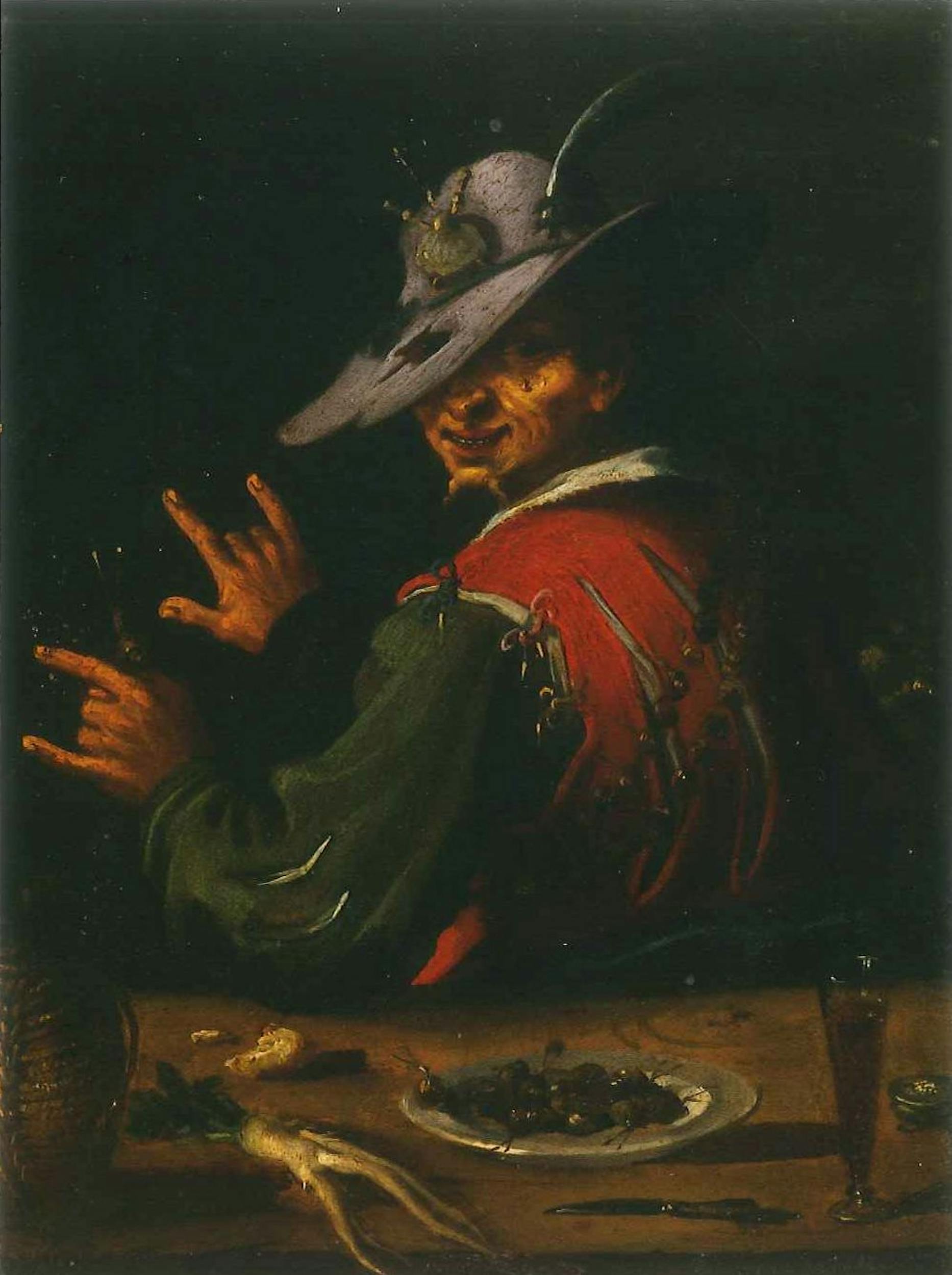 Filippo Napoletano (Roma 1589-1629), L'uomo delle lumache, Galleria Palatina