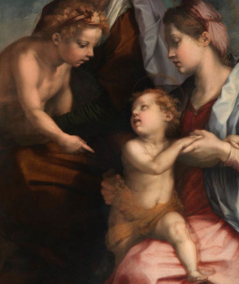 Madonna col Bambino, Santa Elisabetta e San Giovannino (Sacra Famiglia Medici)