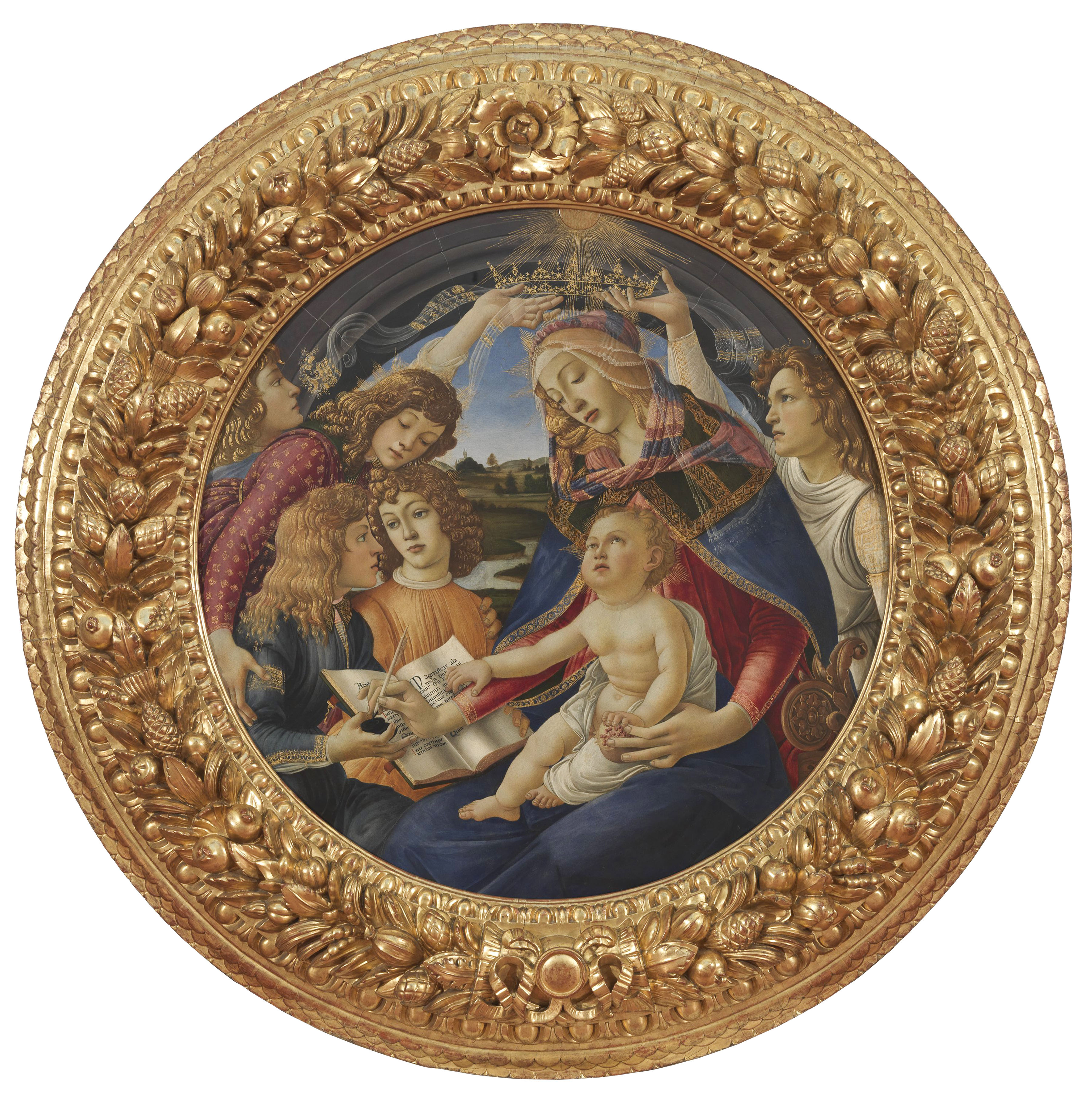 Virgin And Child And Angels Madonna Of The Magnificat Artworks Uffizi Galleries