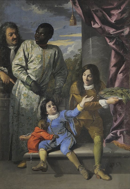 Anton Domenico Gabbiani, 1684, Galleria Palatina, Depositi Ritratto di quattro servitori alla corte medicea, 