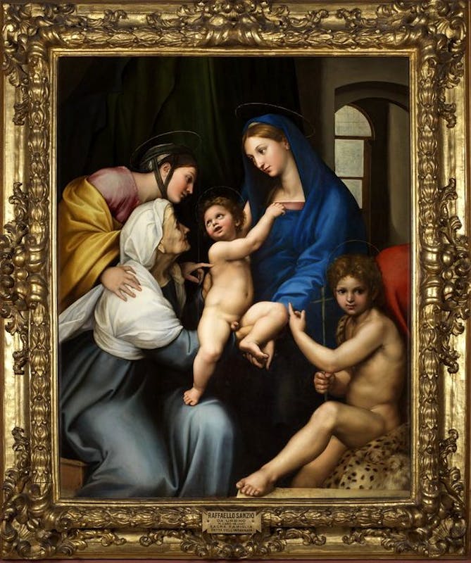 Raffaello Madonna dell’Impannata 1511 olio su tavola / oil on panel Firenze, Gallerie degli Uffizi, Galleria Palatina 