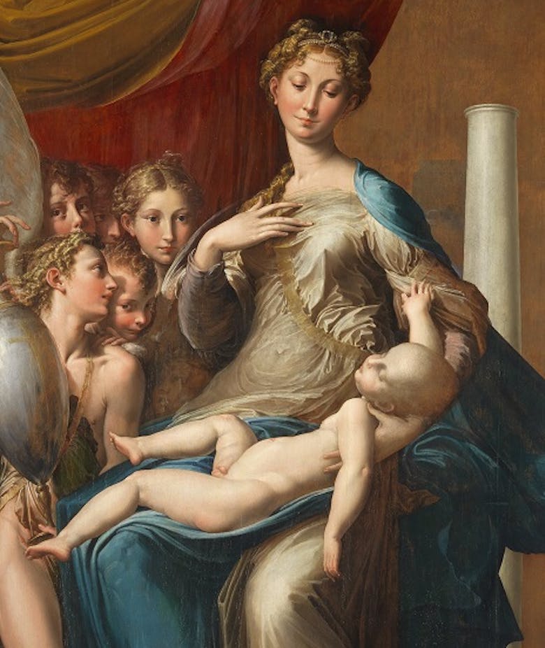 Madonna and Child with Angels (Madonna with the long neck)