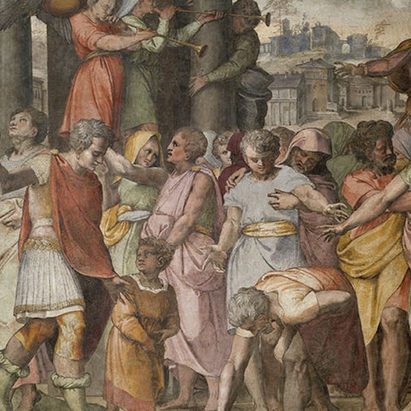 Tarquinio Prisco fonda il tempio di Giove sul Campidoglio, di Perin del Vaga Opere Le Tarquinio Prisco fonda il tempio di Giove sul Campidoglio, di Perin del Vaga Opere Le