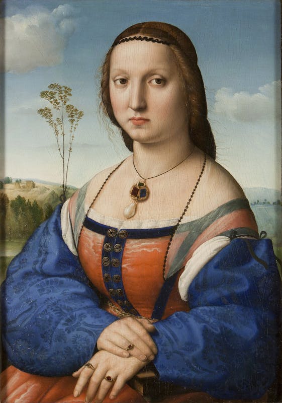Raffaello, Ritratto di Maddalena Doni, 1505-1506, Firenze, Gallerie degli Uffizi.