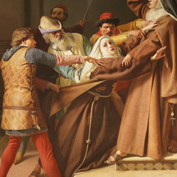 Piccarda Donati, kidnapped from the convent of Santa Chiara as ordered