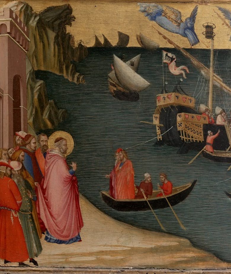 The miracle of the grain ships: St Nicholas resuscitates a young boy