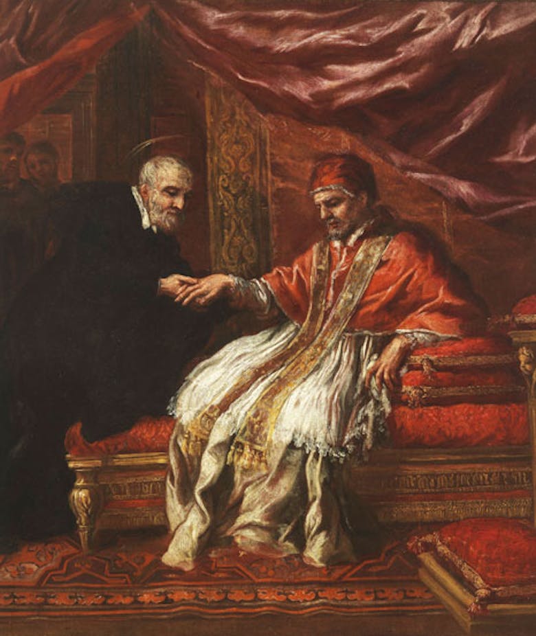 St Philip Neri cures Pope Clement VIII from gout