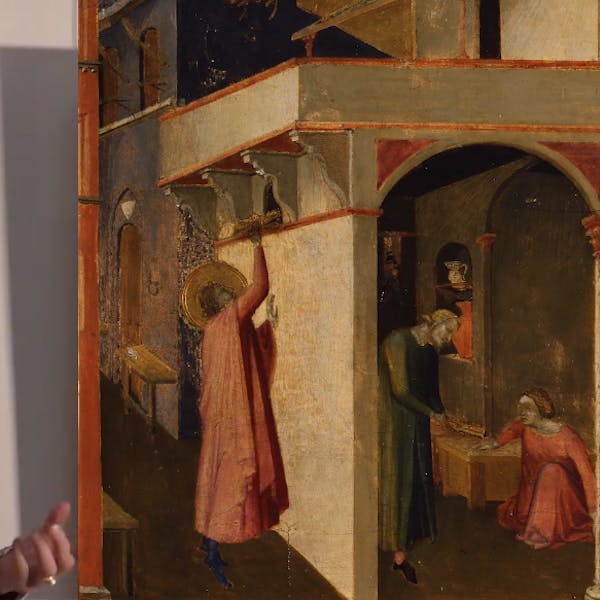 San Nicola Dipinto Da Ambrogio Lorenzetti Le Gallerie Degli Uffizi