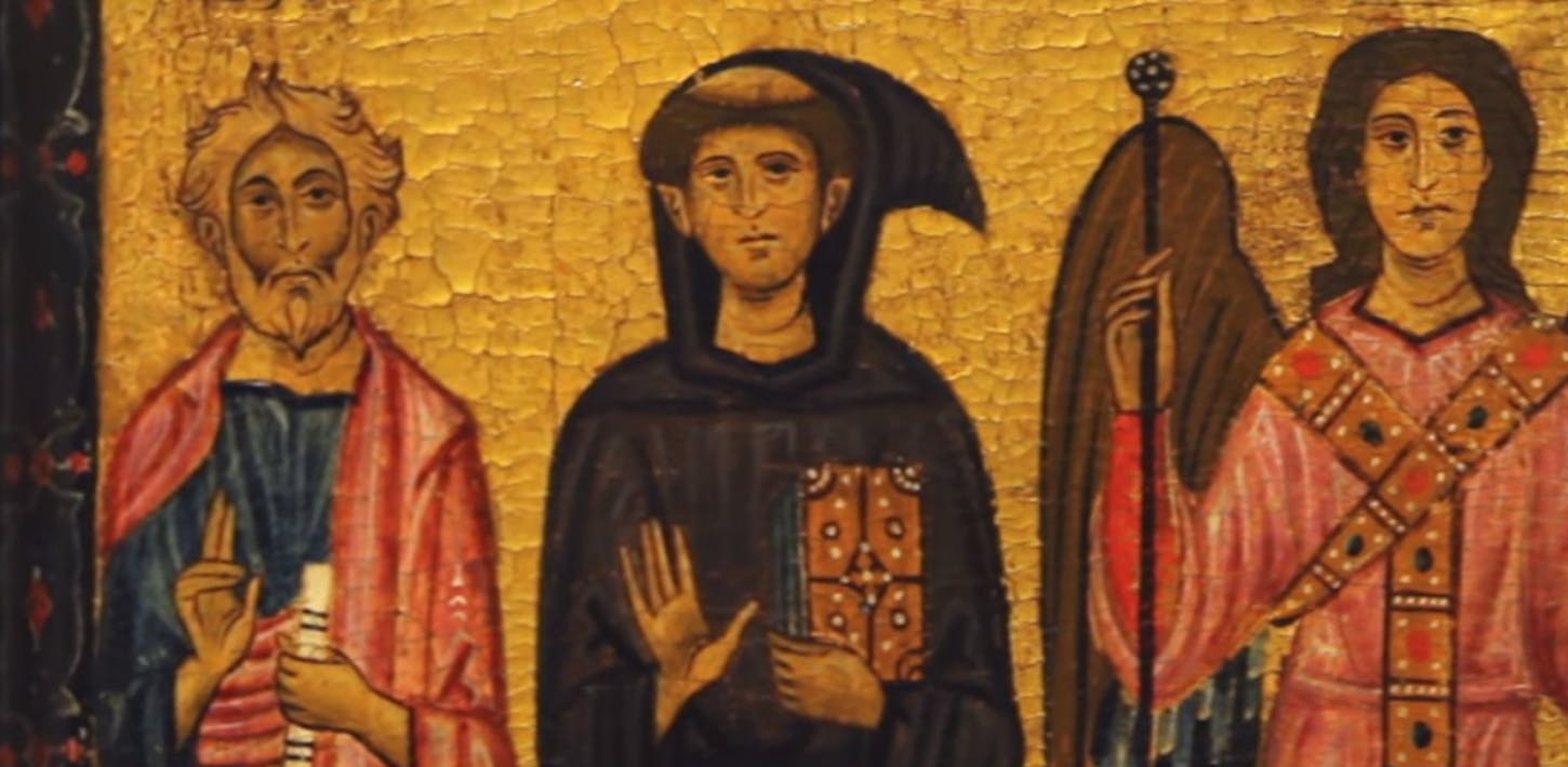 Due tavole dedicate a San Francesco, dipinte da Bonaventura Berlinghieri