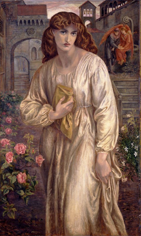 Dante Gabriel Rossetti (Londra, 1828 – Kent, 1882) Il saluto di Beatrice 1880-1882 olio su tela, 154,3 x 91,4 cm Toledo (Ohio), Museum of Art