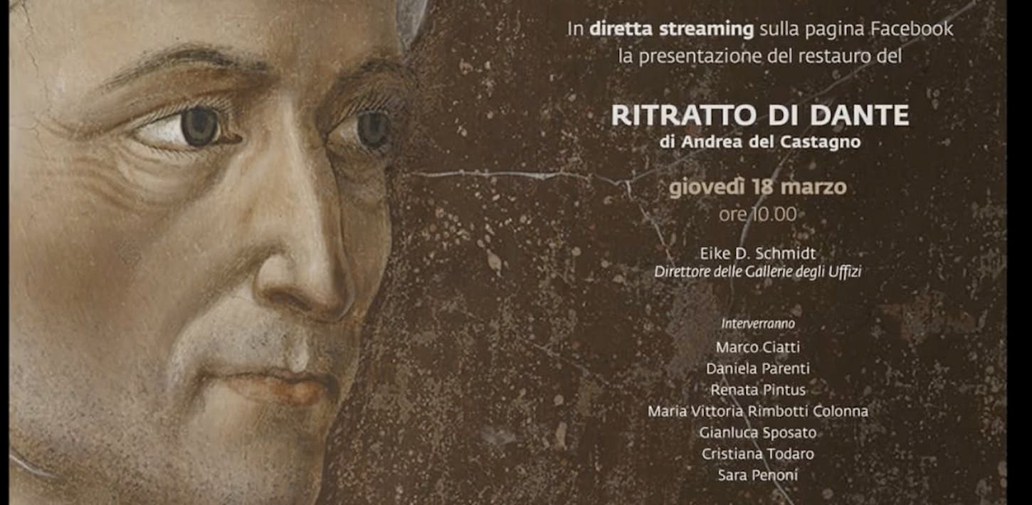Il restauro del ritratto di Dante di Andrea del Castagno