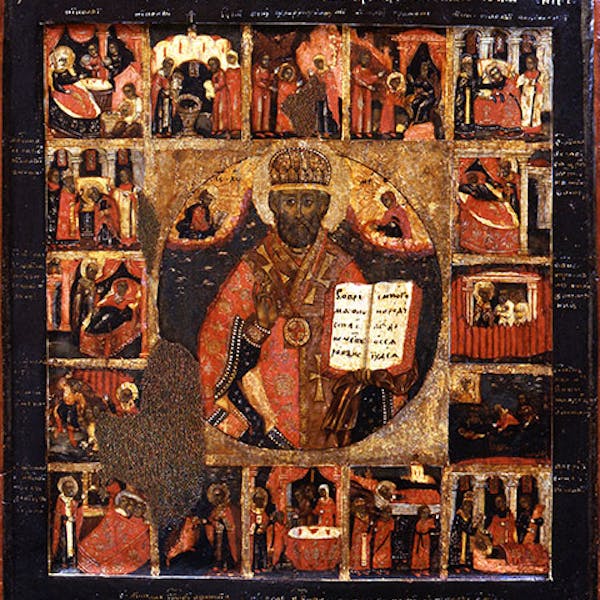 Central Russia, St. Nicholas the Thaumaturge, with scenes from the