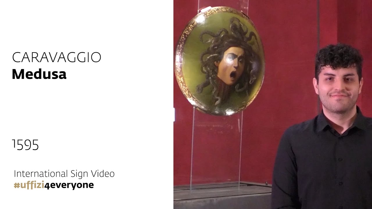 Uffizi for everyone International Signs Video Caravaggio, Medusa