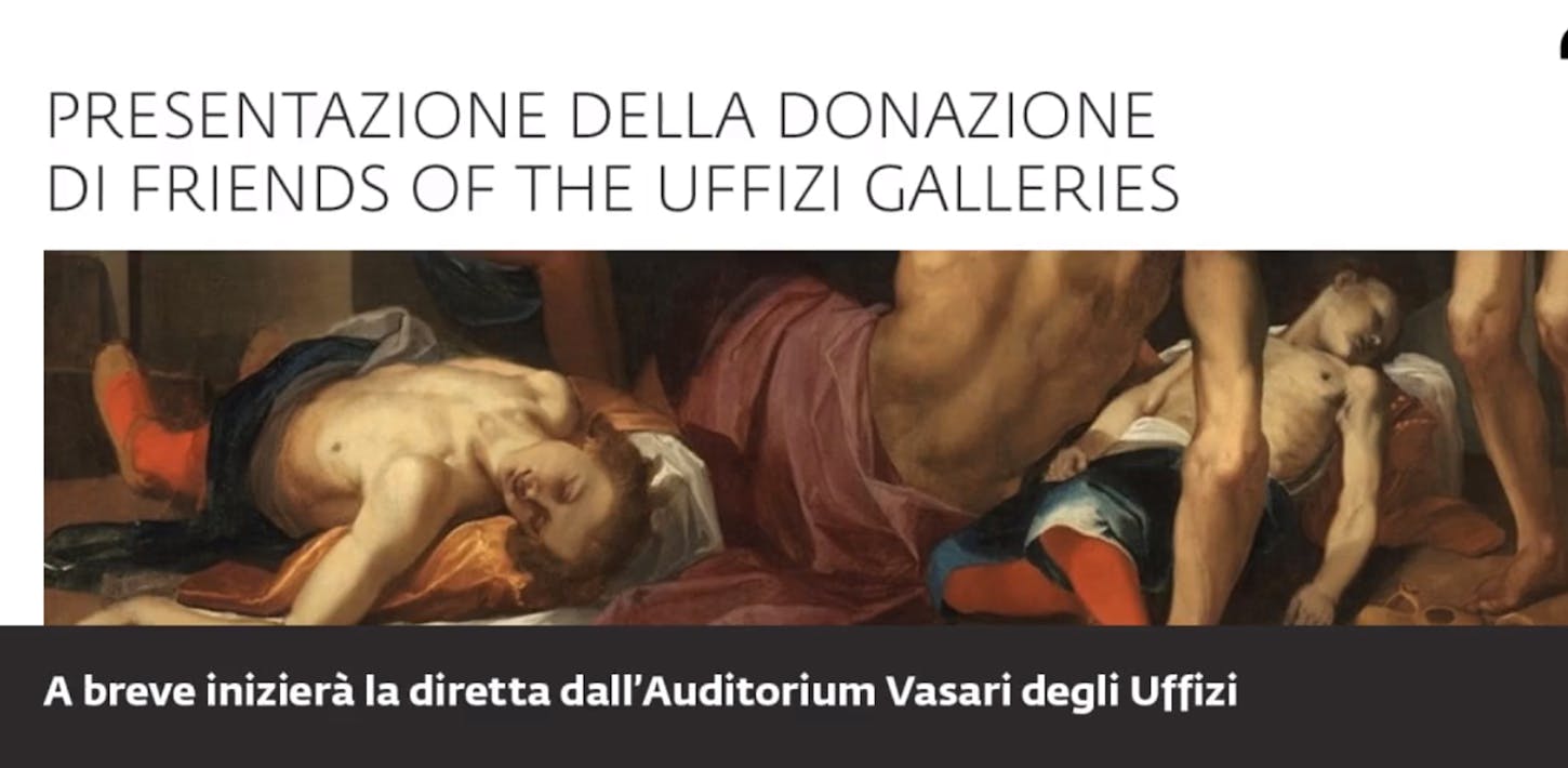 Presentazione della donazione di Friends of the Uffizi Galleries