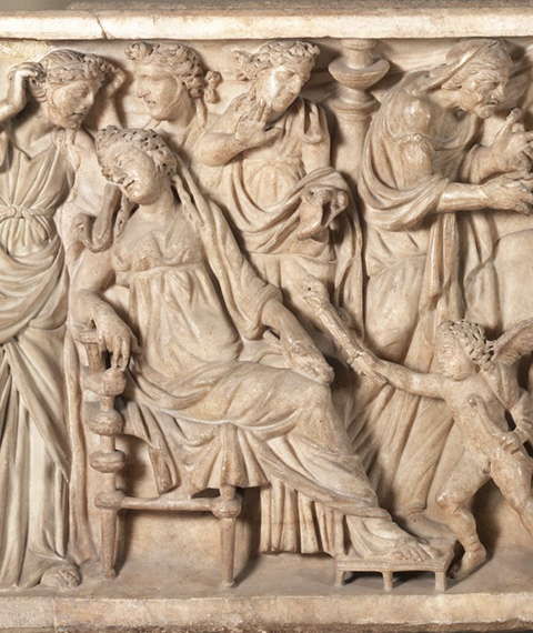 Sarcofago con il mito di Fedra e Ippolito, arte romana | Opere | Le ...