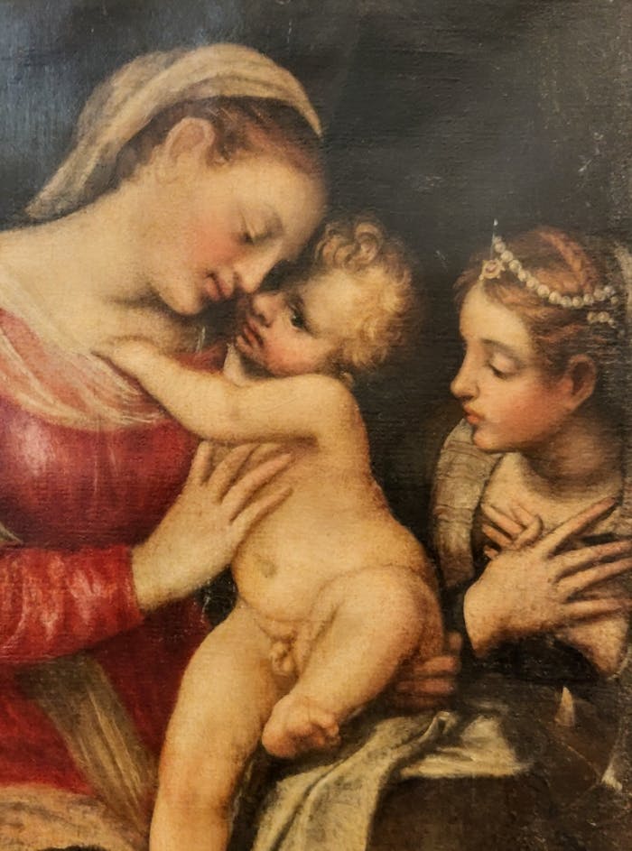 Back at the Uffizi a 16th cent. Holy Family stolen in 1985